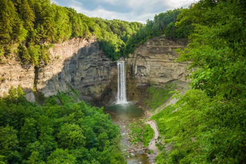 Take An Easy Out-And-Back Trail To Enter Another World At Taughannock Falls State Park In New York