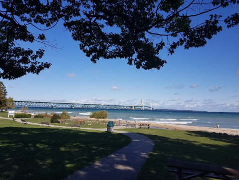 Wawatam Park In Michigan Offers Stunning Views Of The Mackinac Bridge And Plenty Of History