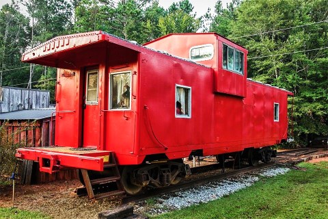 Spend The Night In An Authentic 1940s Railroad Caboose In Alabama