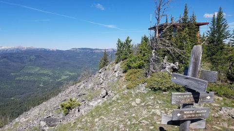 The Remote Hike To Cinnamon Mountain In Montana Winds Through Patches Of Forest To An Old Fire Lookout