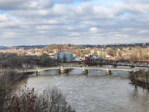 The Unique Y-Bridge In Zanesville Is The Only One Of Its Kind In Ohio