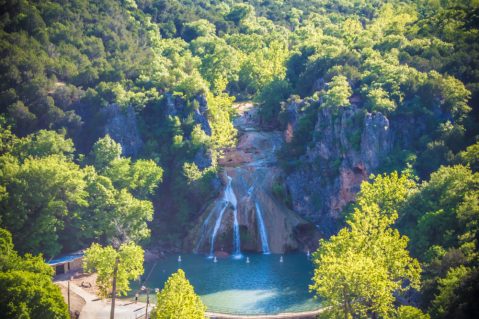 Marvel At The Beautiful Turner Falls Overlook In Oklahoma Without Getting Out Of Your Car