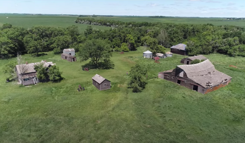 A Drone Flew High Above An Uninhabited Farmstead In North Dakota And Caught The Most Incredible Footage