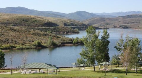 Choose To Sleep In A Conestoga Wagon, Cabin, Yurt, Or Hammock At East Canyon State Park In Utah