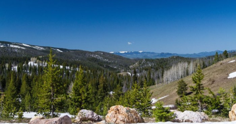 Take A Springtime Drive Through The Vibrant And Colorful Mountains Of Wyoming