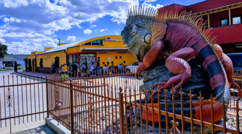 There's A 33-Foot-Long Iguana In Downtown Salt Lake City, Utah