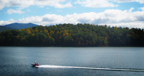 You Can Hike, Picnic, And Swim At Jackrabbit Mountain, A Secluded Mountain Lake, In North Carolina