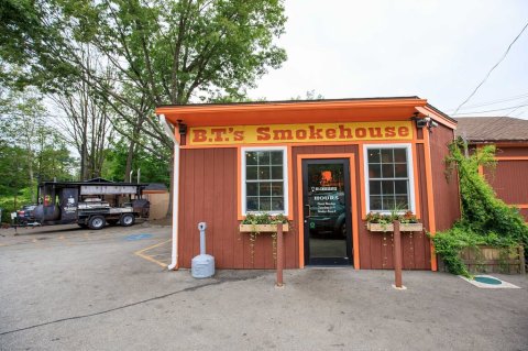 The Best Slow-Smoked BBQ In Massachusetts Can Be Found At B.T.'s Smokehouse