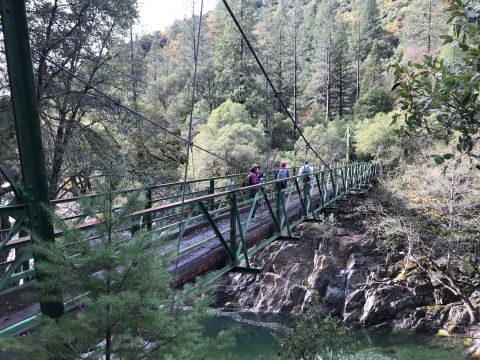 The Suspension Footbridge On The Euchre Bar Trail In Northern California Will Lead You To A Woodland Paradise