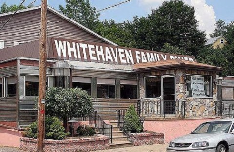 Take A Bite Out Of A Ginormous Burger The Size Of Your Head At White Haven Family Diner In Pennsylvania