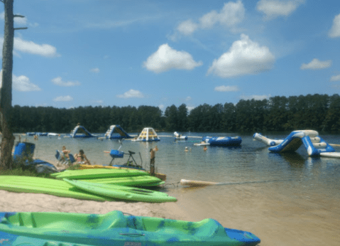 Complete With An Aqua Park And Boat Rentals, White Sands Lake Is A Little-Known Louisiana Swimming Hole You'll Love