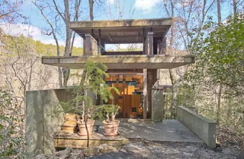 Stay In A Charming South Carolina Cottage With Its Own Private Waterfall