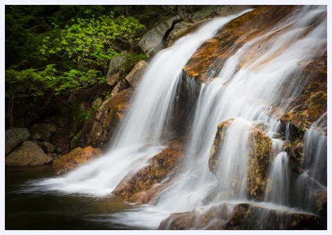 This 7-Tiered Forest Waterfall In New Hampshire Offers A Beautiful Woodland Experience