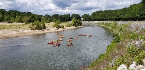 You Could Spend Hours Leisurely Floating On The 18-Mile Lazy River Run At Canoe And Trail Outpost In Mississippi   