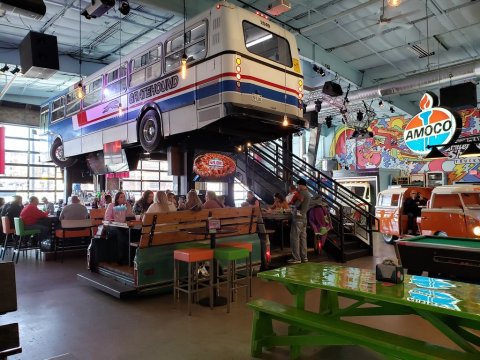 Fill Up On Tasty Grub In An Atmosphere That Defies The Ordinary At Grateful Shed Truckyard In Wisconsin 