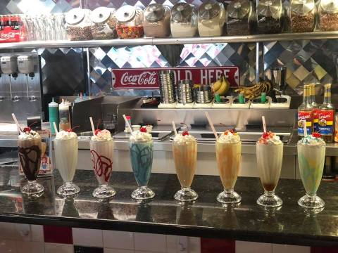 Cool Down With One Of The Biggest Milkshakes You've Ever Had At Donna’s Diner in Pennsylvania