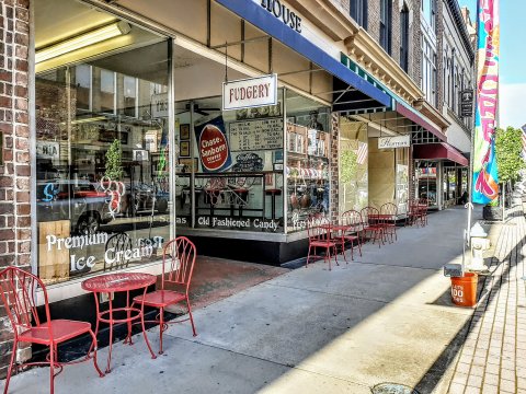 Sample Homemade, Kettle-Churned Fudge At The Southern Churn In Bristol, Virginia