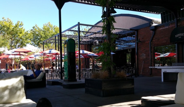 outdoor patio of pumphouse