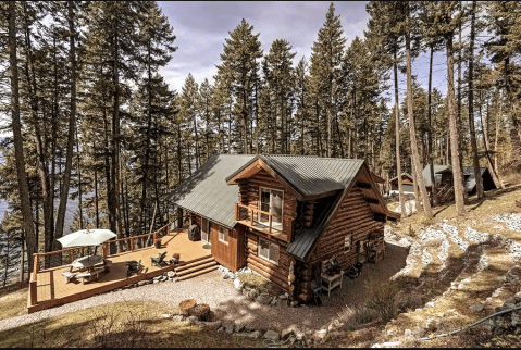 This Magnificent Montana Cabin Offers Sweeping Views Of Flathead Lake