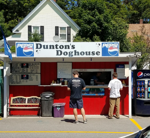 Dig Into Hot Dogs And Seafood At Dunton's Doghouse, A Roadside Stand In Maine