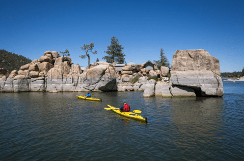 Rent A Kayak For The Day And Float On The Most Beautiful Mountain Lake In Southern California