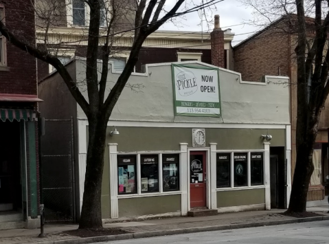 The Burgers Are Named After Rock 'N Roll Legends At Tickle Pickle, A Music Themed Restaurant In Ohio