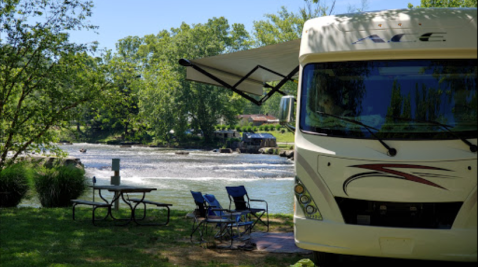 Slide Down A Natural Waterslide During A Stay At Falls Campground In Kentucky