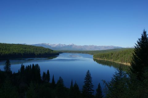 Blue Waters And Open Skies Await You On The Holland Falls Trail In Montana