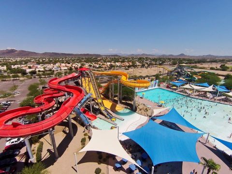 Dive Into Summer At The Now Open Hurricane Harbor, A Gigantic Water Park In Arizona With Over 10 Slides To Try