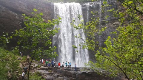 This Easy, 3.5-Mile Trail Leads To Lula Falls, One Of Georgia's Most Underrated Waterfalls