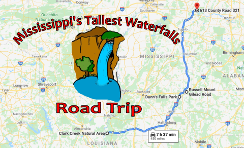 Spend The Day Exploring Mississippi's Tallest Falls On This Wonderful Waterfall Road Trip