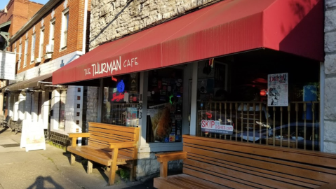 The Gigantic Burgers Served At The Thurman Cafe In Ohio Are Almost As Big As The Table