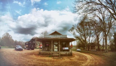 Huge Hamburgers Are The Specialty At Hall Of Fame Restaurant, A Tiny Restaurant In Small Town Mississippi