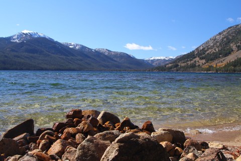 You Can See Your Feet While Swimming In The Clear Waters Of Alturas Lake In Idaho