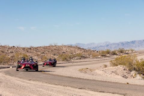 You Can Hit The Desert In A 3-Wheeled Roadster With Adrenaline Rush Slingshot In Nevada