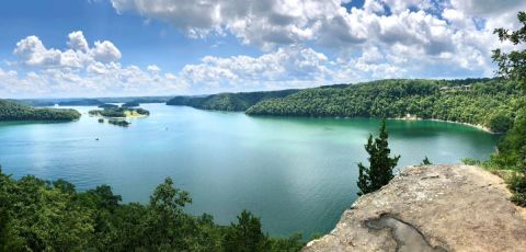 You Can See Your Feet While Swimming In The Clear Waters Of Dale Hollow Lake In Kentucky