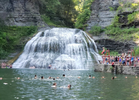 Enfield Falls Swimming Hole Is A Short Hike In New York That Leads You To A Pristine Swimming Hole