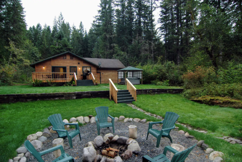 Sleep At The base Of Mt. Rainier In This Creekside Cabin In Washington