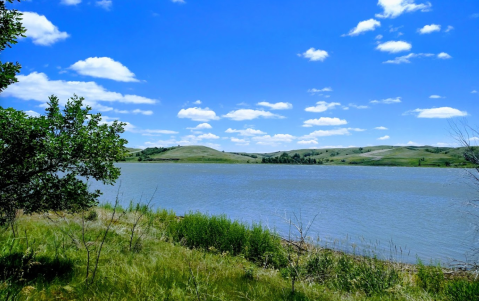 Take In The Beautiful Views Of Lake Oahe At The Beaver Creek Recreation Area In North Dakota