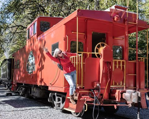 Ride The Rails In Your Own Private Caboose In The Mountains Of North Carolina