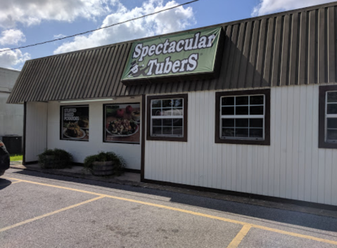 Good Luck Finishing The 1-Pound Stuffed Baked Potatoes At Spectacular Tubers In Louisiana