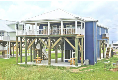 Practice Social Distancing In Style At This Secluded Oceanfront Cabin In Louisiana