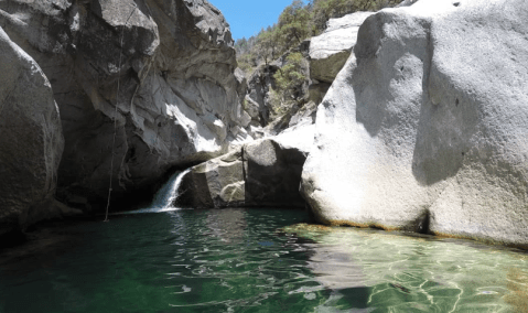 Swim Underneath A Waterfall At This Refreshing Natural Pool In Northern California