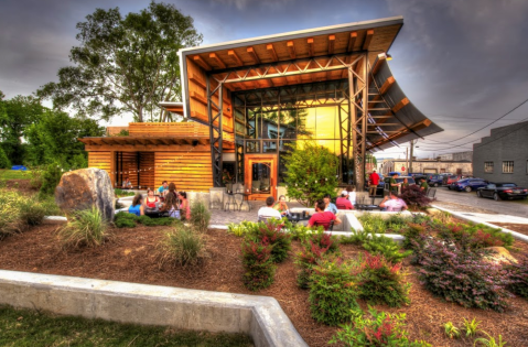 The Flying Squirrel Bar And Restaurant Has One Of The Best Outdoor Patios In The State Of Tennessee