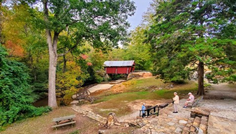 Walk Over A Gorgeous Bridge On Campbell's Covered Bridge Loop, An Easy Half-Mile Hike In South Carolina