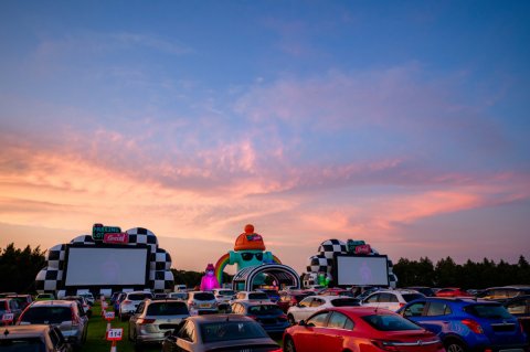 Have A Fun Night Out From The Safety And Comfort Of Your Car At A Parking Lot Social In Texas