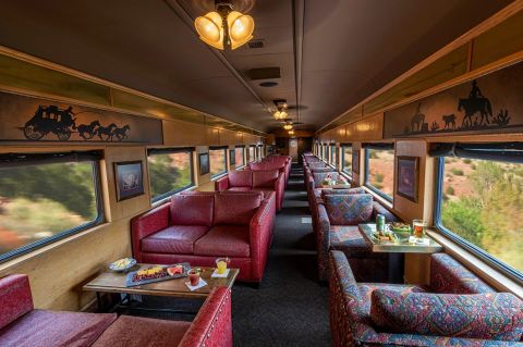 Ride The Rails Like Royalty In The First Class Car On The Verde Canyon Railroad