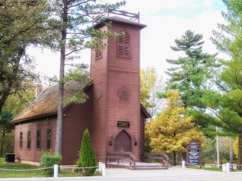 Little Brown Church Is A Pretty Place Of Worship In Iowa