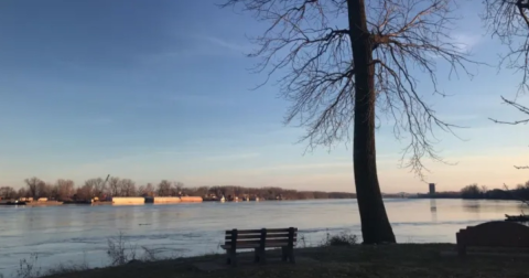 Katy Trail From St. Charles To Machens Is A 25-Mile Path In Missouri That Winds Alongside The Missouri River, Wildflowers, And Farmland