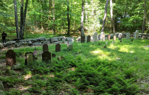 Hike To A Historic Cemetery On The Stoddard Hill Foot Path, A Short And Easy Trail In Connecticut